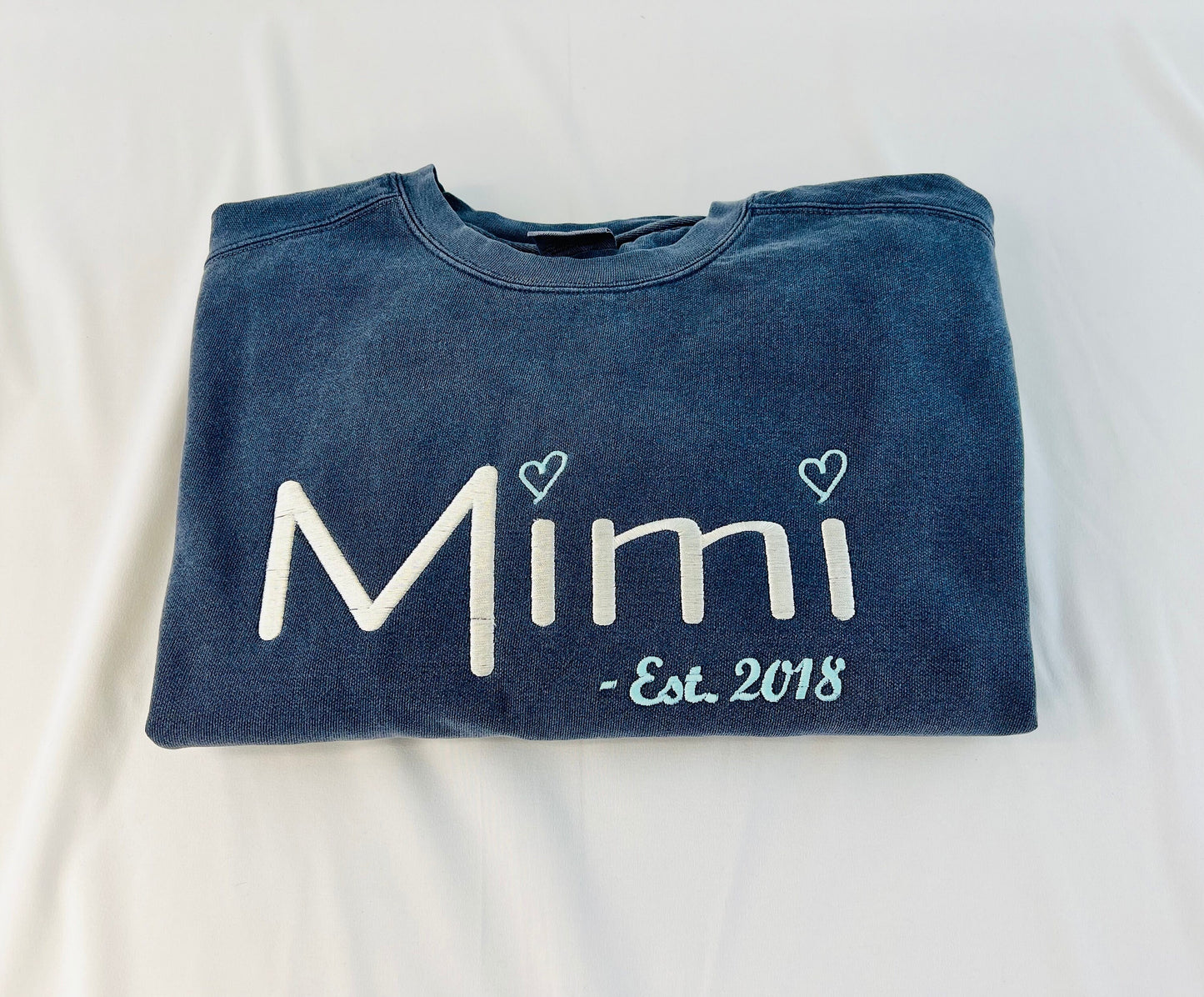 Personalized Mimi Embroidered Sweatshirt, Custom Grammy pullover sweatshirt, gift for Mimi from grandkids, gift for nana, gift for Grandma