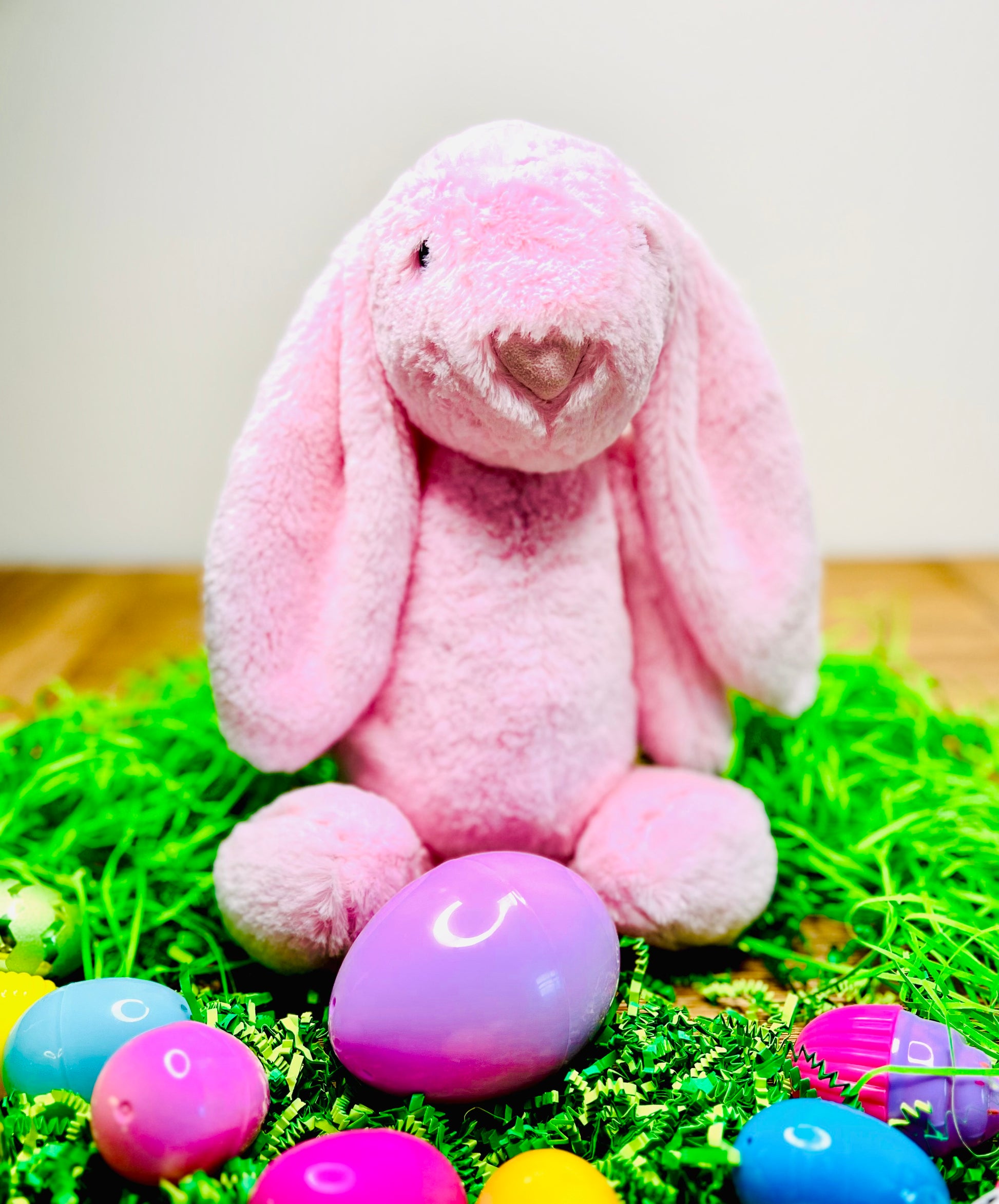 Embroidered Easter Bunny Plush with Custom Name on Ear