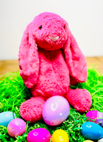 Embroidered Easter Bunny Plush with Custom Name on Ear