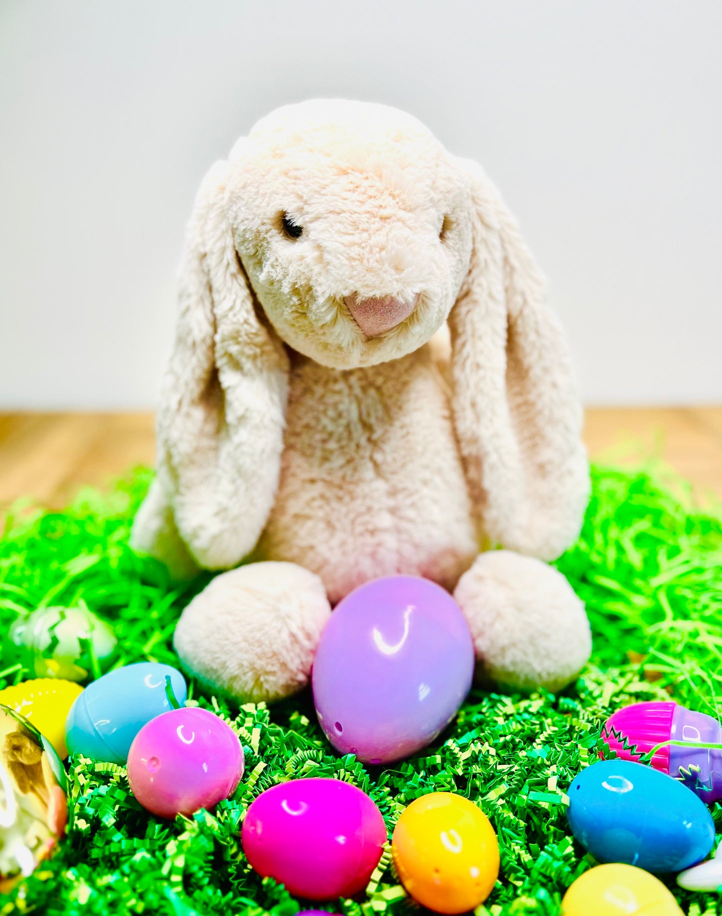 Embroidered Easter Bunny Plush with Custom Name on Ear