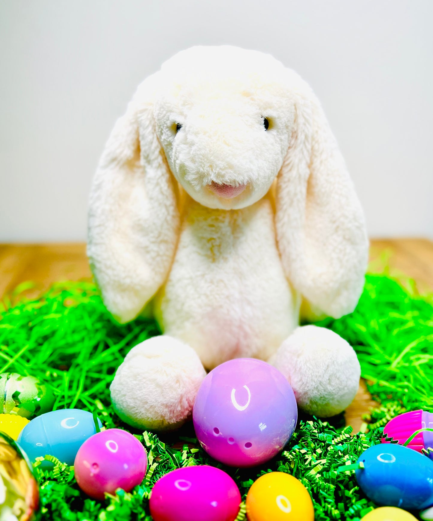 Embroidered Easter Bunny Plush with Custom Name on Ear