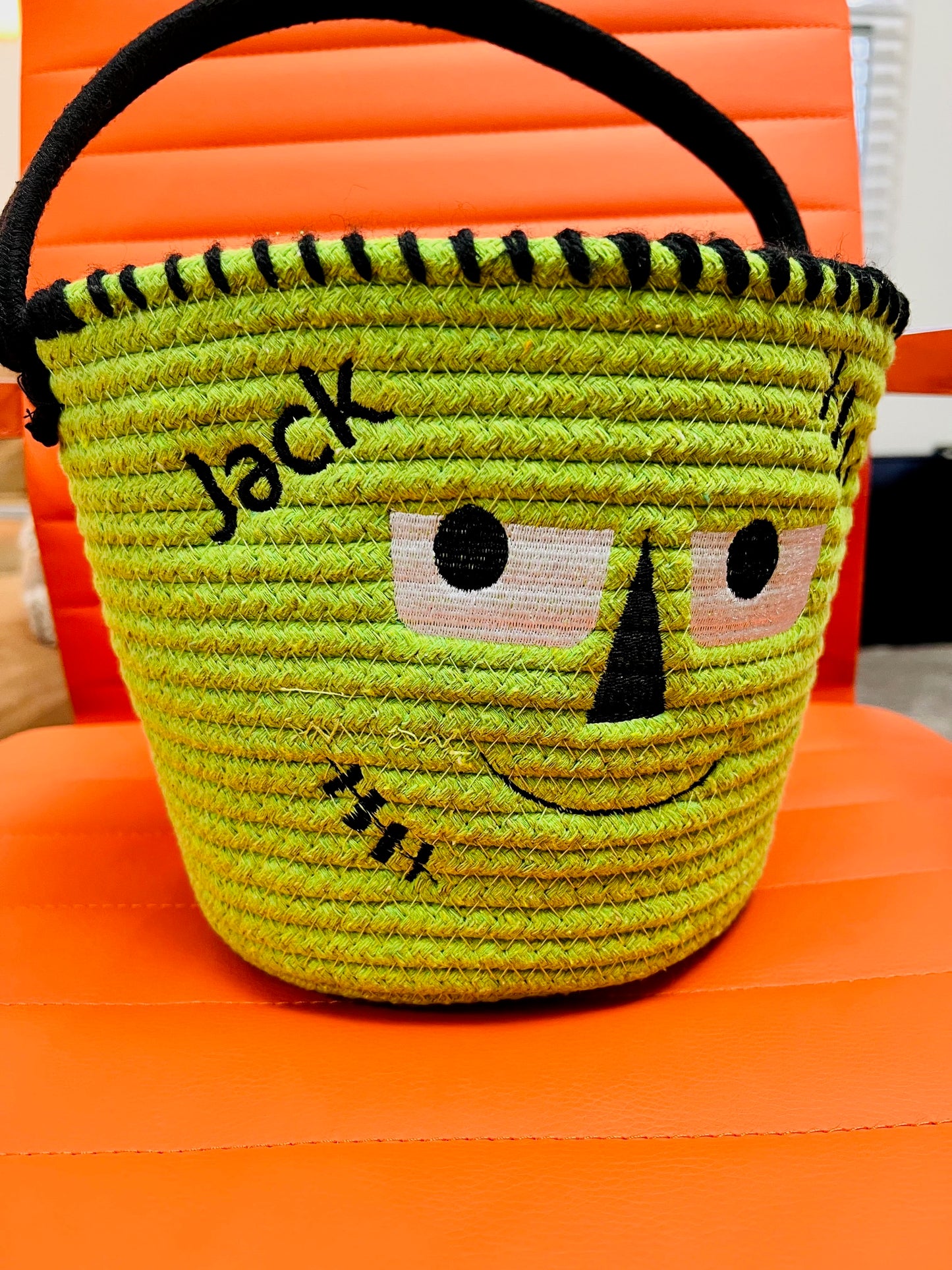 BYO Embroidered Halloween Basket – Customizable for Your Spooky Season