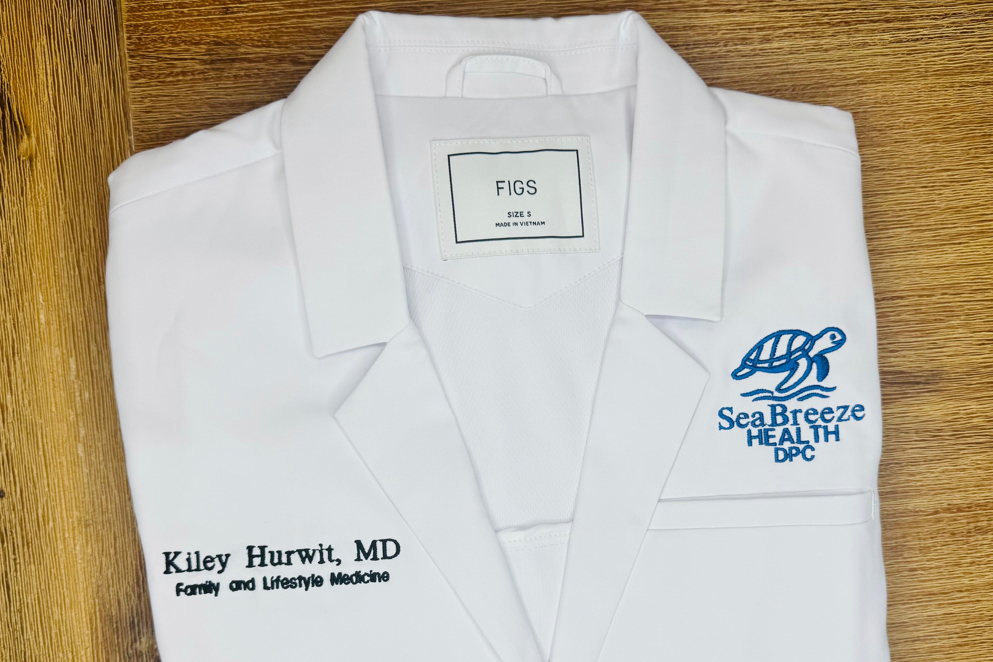 Embroidered Scrubs and Lab Coats