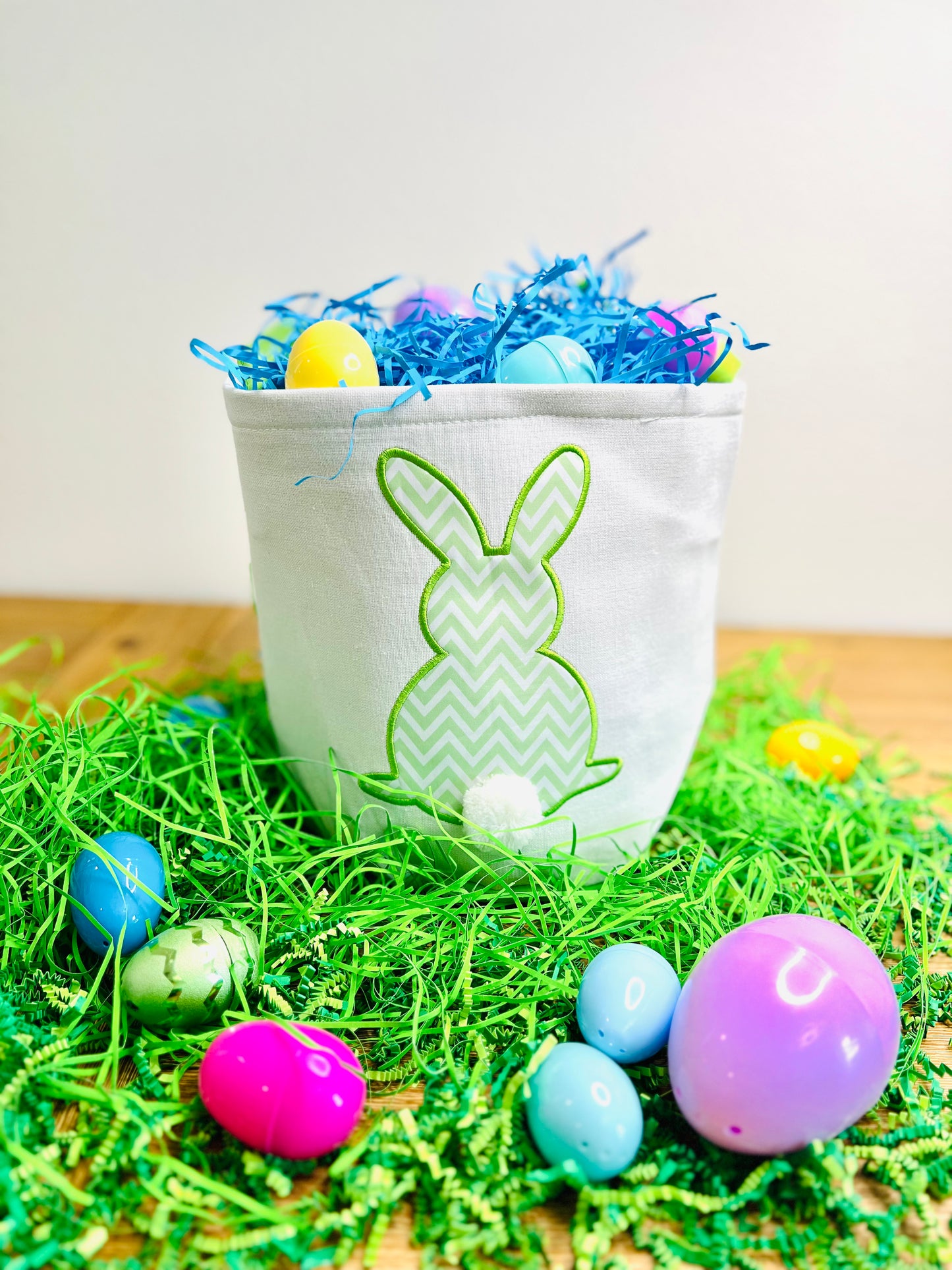 Embroidered Easter Basket with Custom Name – Perfect for Kids