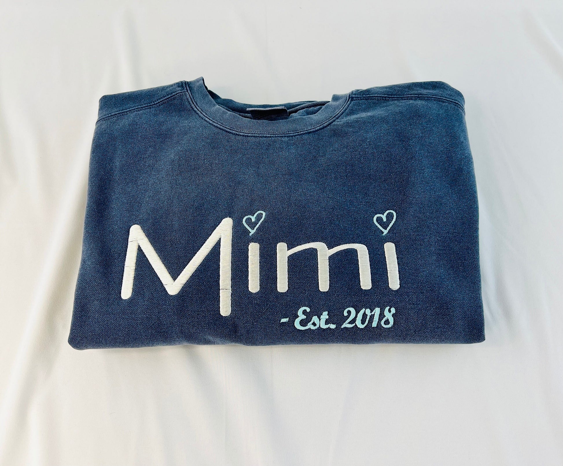 Personalized Mimi Embroidered Sweatshirt, Custom Grammy pullover sweatshirt, gift for Mimi from grandkids, gift for nana, gift for Grandma