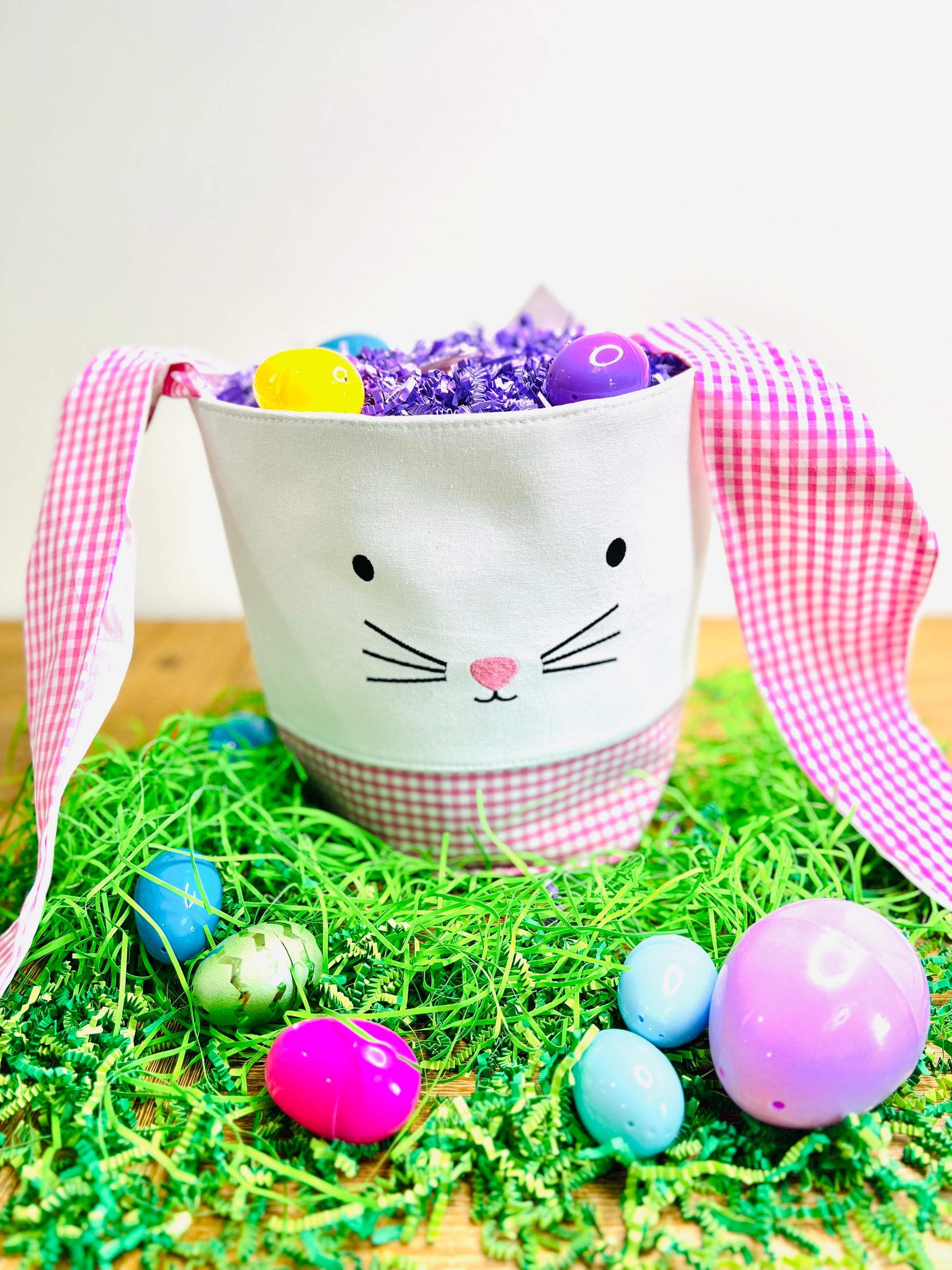 Embroidered Easter Basket with Custom Name – Perfect for Kids