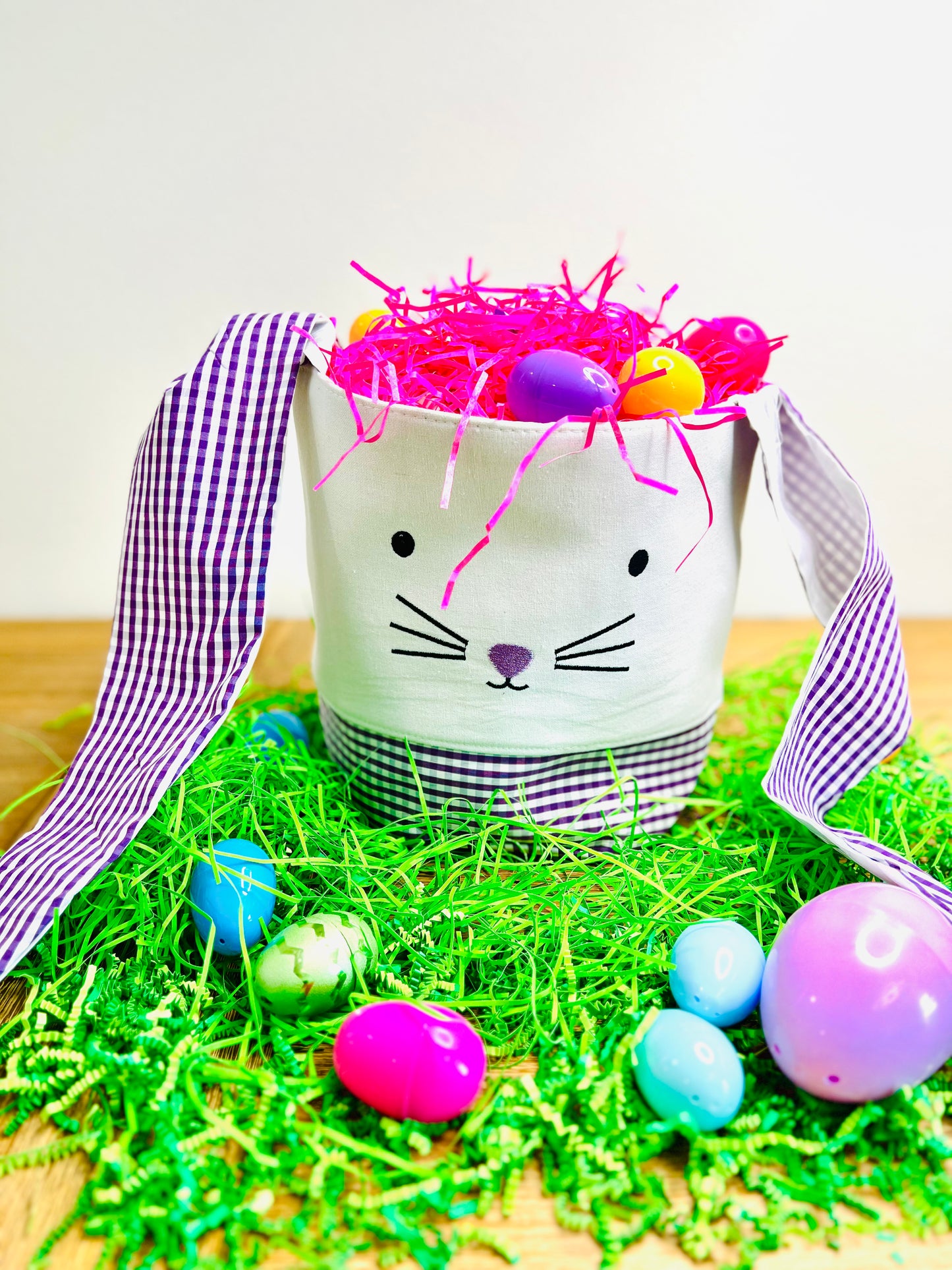 Embroidered Easter Basket with Custom Name – Perfect for Kids