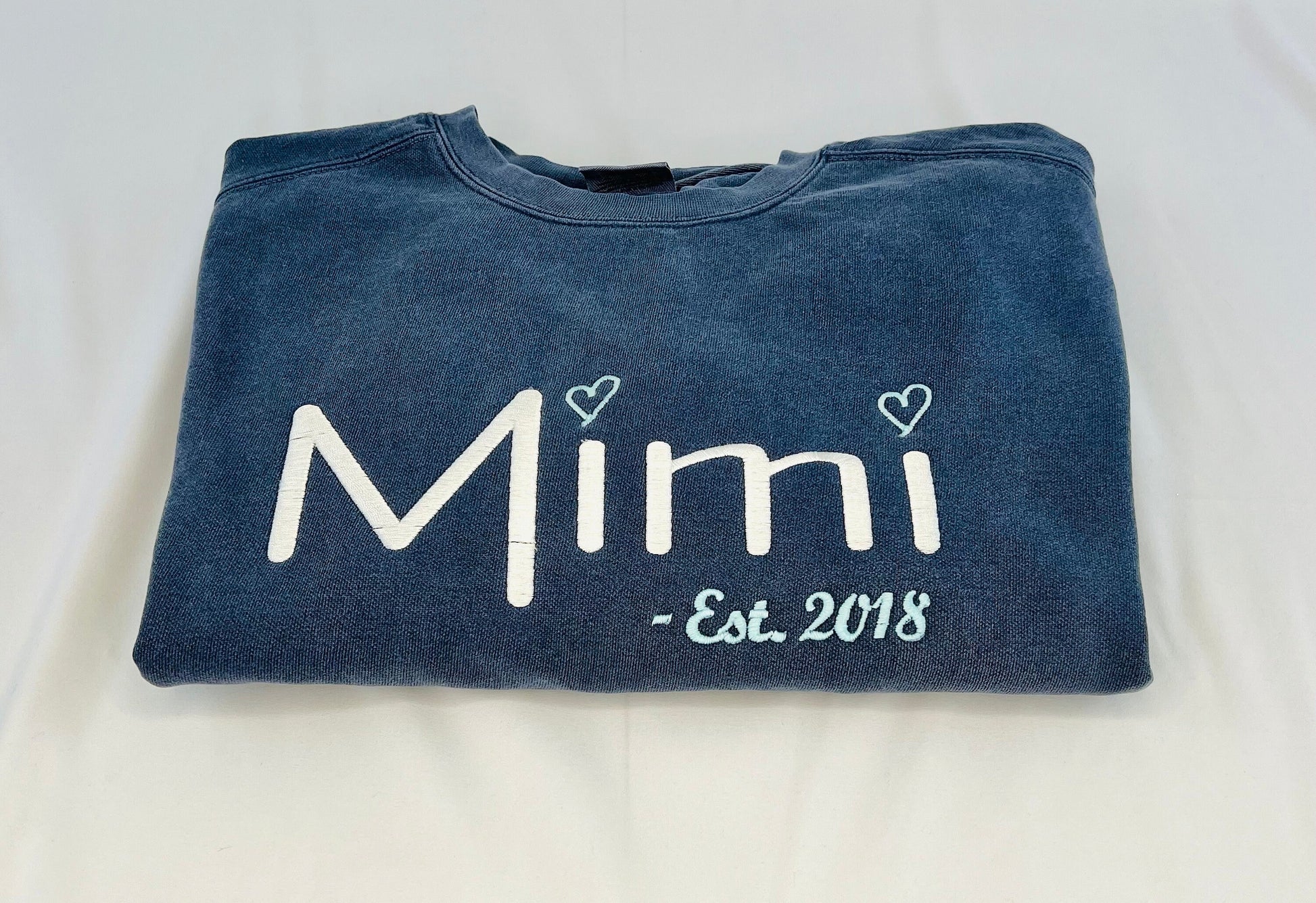 Personalized Mimi Embroidered Sweatshirt, Custom Grammy pullover sweatshirt, gift for Mimi from grandkids, gift for nana, gift for Grandma